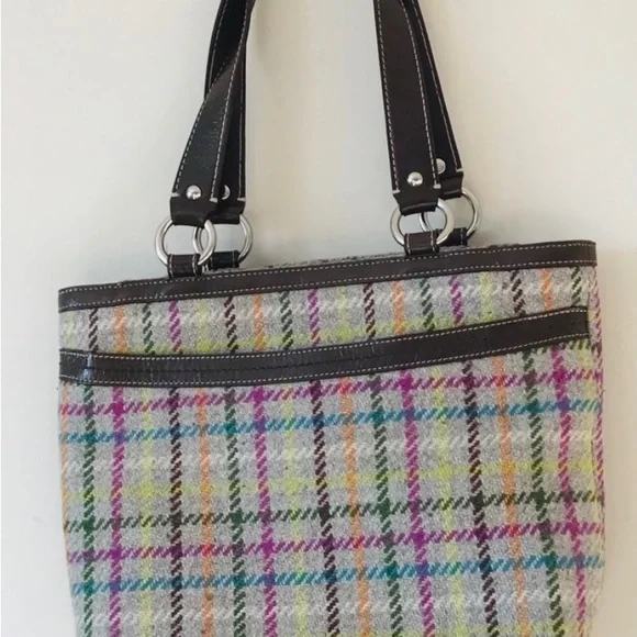 Matching AUTH Coach tweed purse & jacket! Like new! - Picture 6 of 11